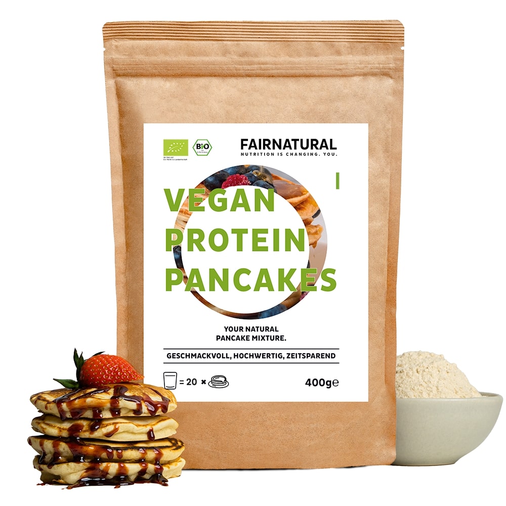 Panquecas de Proteína Orgânica Vegan