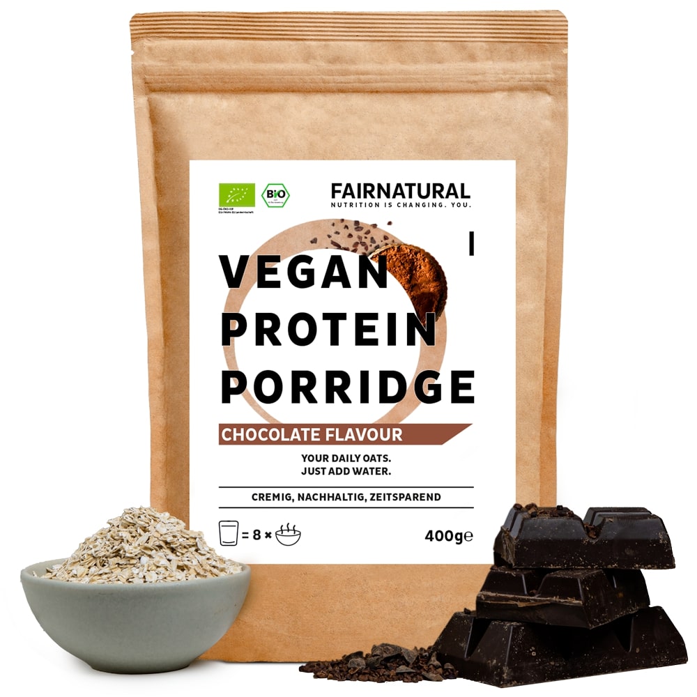 Porridge Proteína Orgânica de Chocolate Vegan